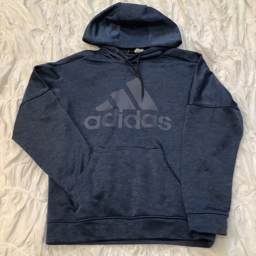 Navy Blue Adidas Sports Hoodie